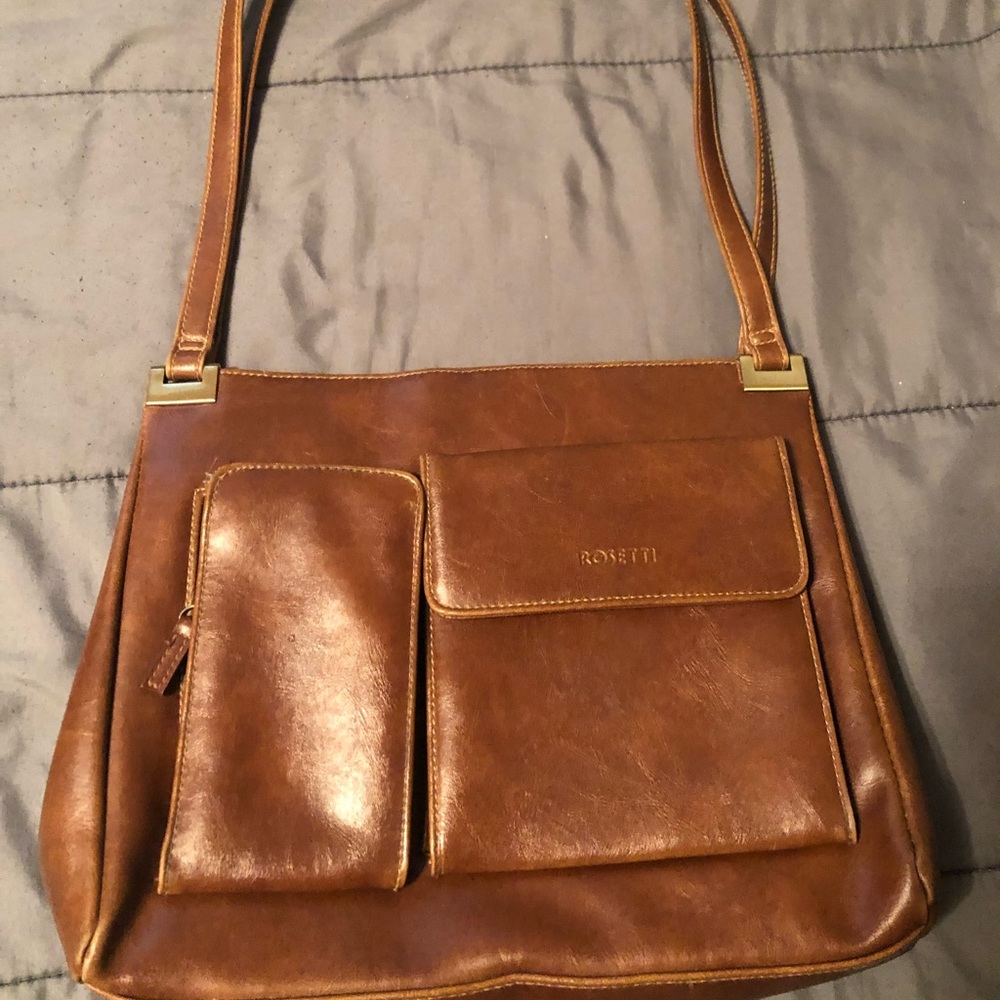 Brown Rosetti Purse